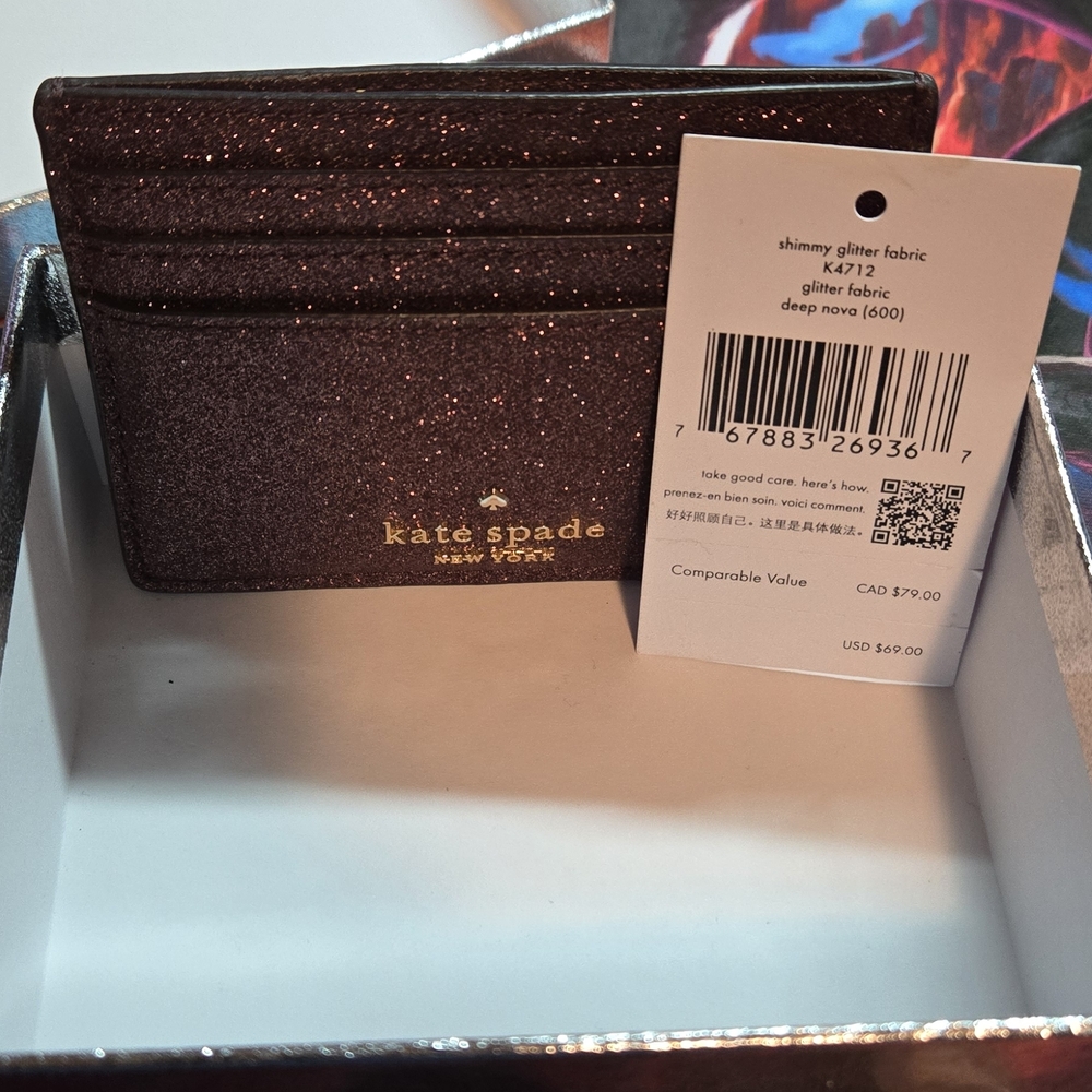 Kate Spade Glitter Card Holder - Picture 2 of 7